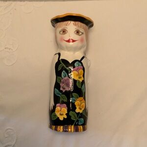 Sophie - Colorful Ceramic Vase with Floral Design by Susan Paley